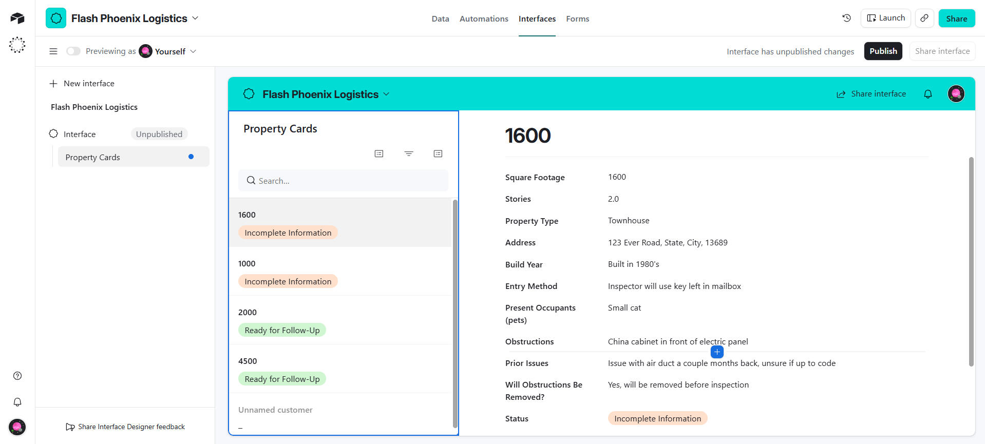 Airtable Interface